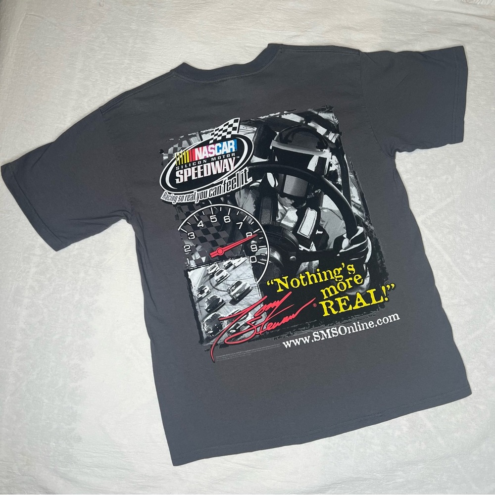 2005 Nascar Silicon Motor Speedway Graphic Racing T-Shirt